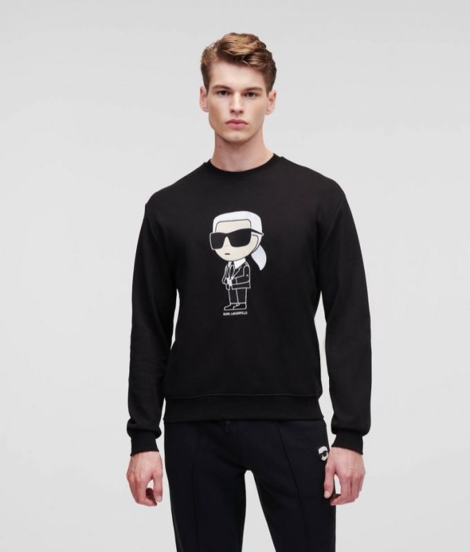 MEN'S KARL IKON SWEATSHIRT - Black