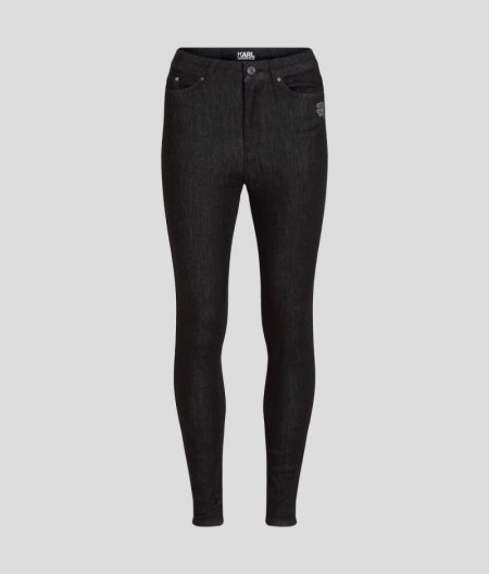 WOMEN'S IKON SKINNY JEANS - Black Denim