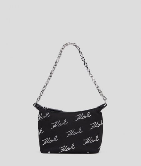 WOMEN'S K/EVENING MINI SHOULDER BAG - Black