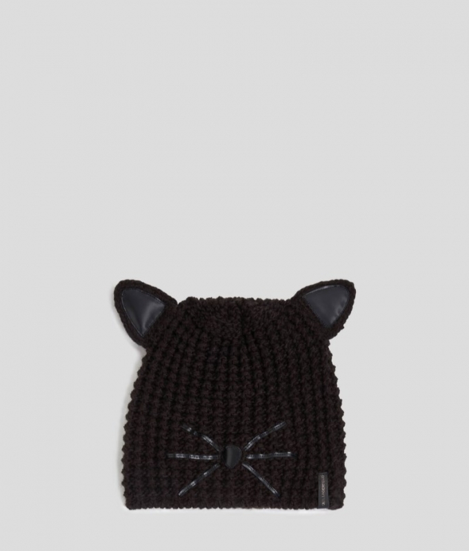 WOMEN'S K/ESSENTIAL CHOUPETTE BEANIE - Black