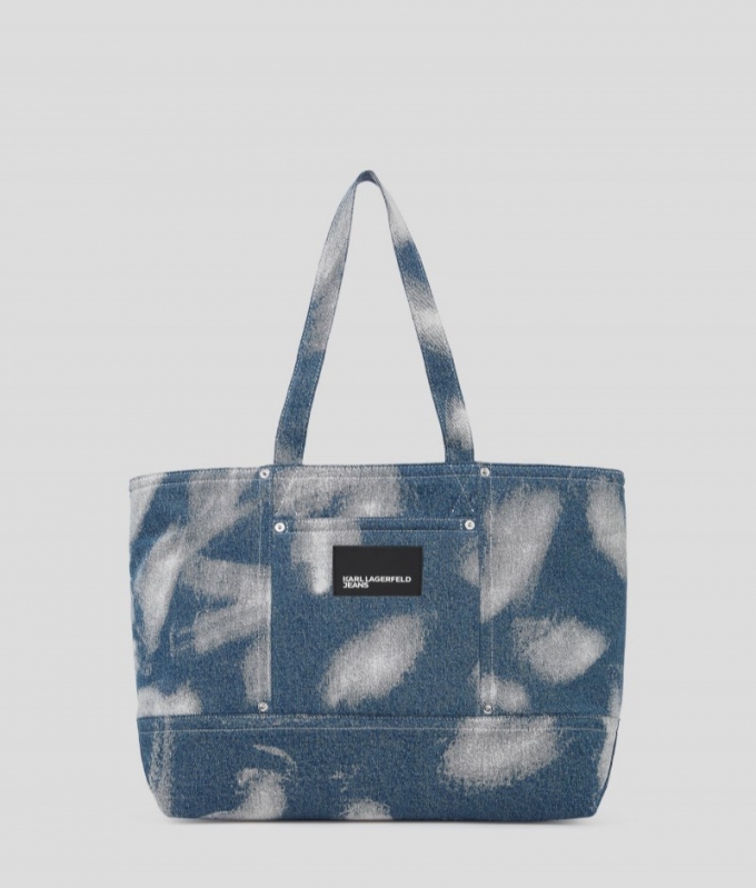 WOMEN'S BLEACHED DENIM SHOPPER - Bleached Denim