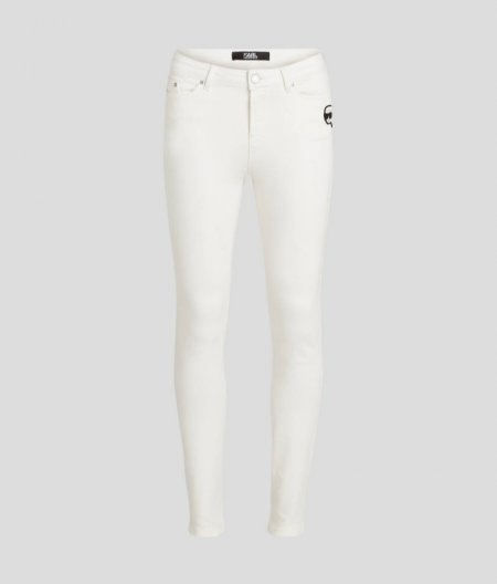 WOMEN'S IKON SKINNY JEANS - White Denim