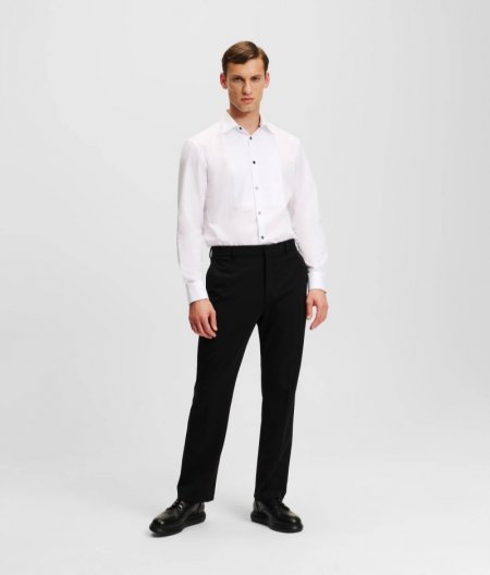 MEN'S TAILORED PUNTO PANTS - Black