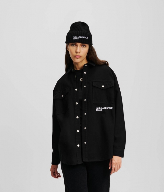 WOMEN'S KLJ OVERSHIRT - BLACK