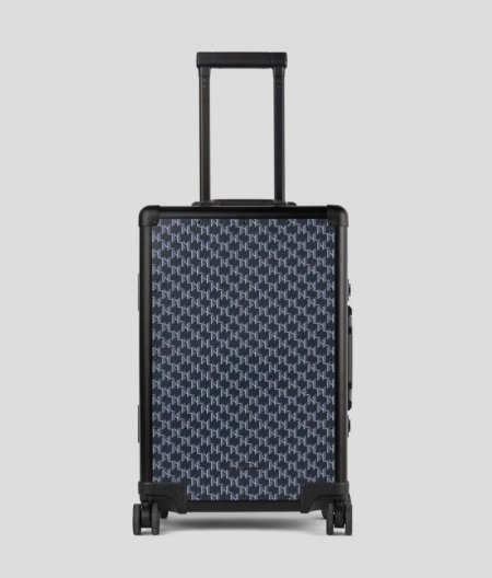 WOMEN'S K/VOYAGE HARD-SHELL TROLLEY CASE - Navy Blue Monogram