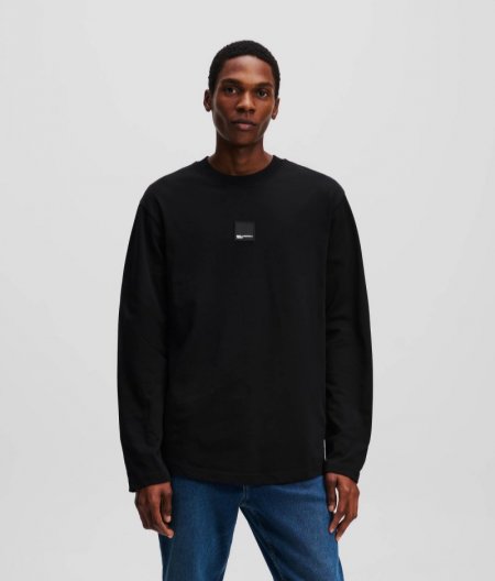 MEN'S LONG-SLEEVED T-SHIRT - Black