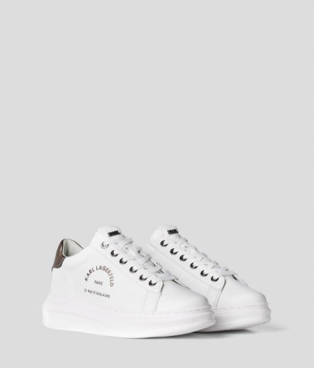 WOMEN'S RUE ST-GUILLAUME Logo Kapri Sneakers - White/Silver