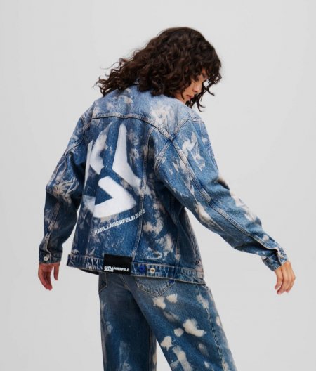 WOMEN'S RELAXED-FIT BLEACHED DENIM JACKET - Bleached Denim