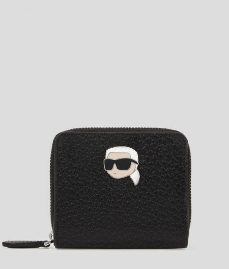 WOMEN'S IKON PEBBLE MEDIUM WALLET - Black