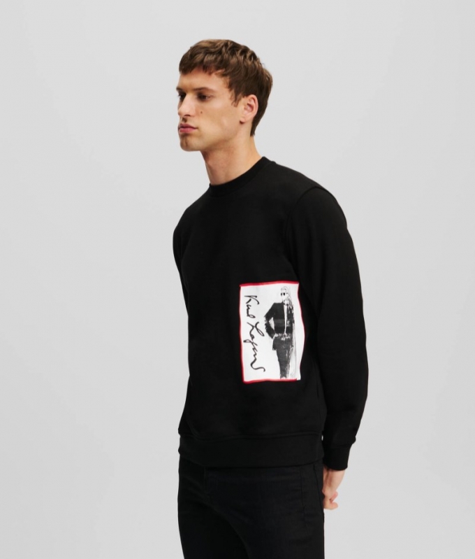 MEN'S KARL ARCHIVE SWEATSHIRT - BLACK/BLACK