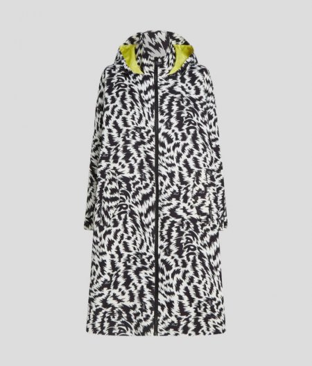 WOMEN'S ZEBRA-PRINT PARKA - Elektrika Black/White