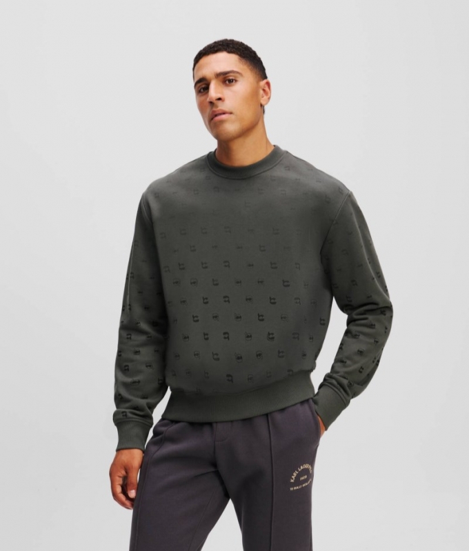 MEN'S IKON ALL-OVER-PRINT SWEATSHIRT - Asphalt