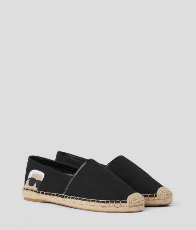 WOMEN'S KARL IKON NFT KAMINI ESPADRILLES - Black