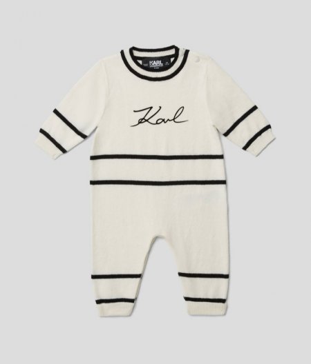 BABY KARL SIGNATURE JUMPSUIT - Ivory