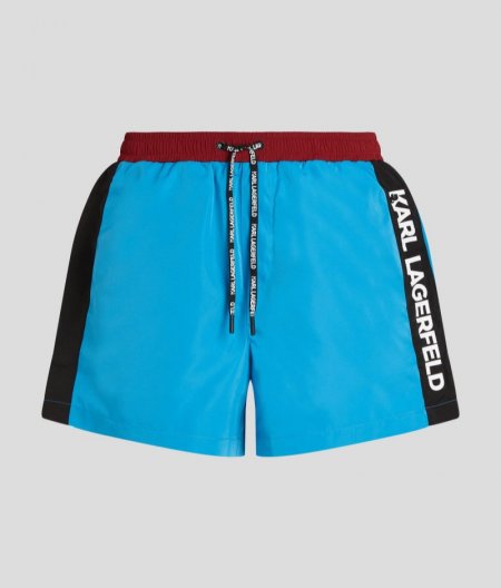 MEN'S COLORBLOCK SHORT BOARD SHORTS - Diva Blue