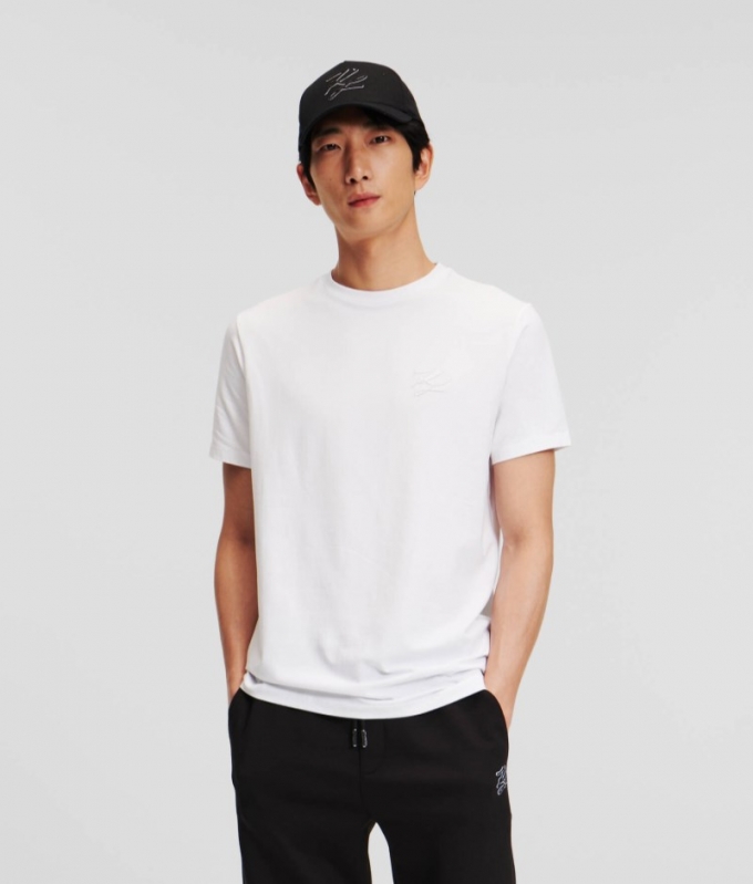 MEN'S KARL AUTOGRAPH T-SHIRT - White