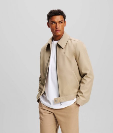 MEN'S KL MONOGRAM SHORT JACKET - Trench Coat