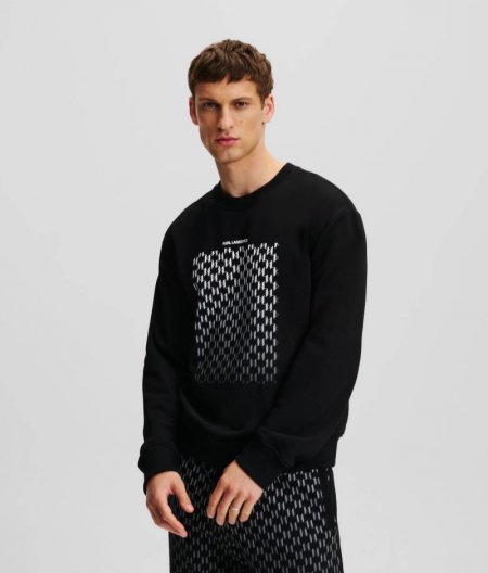 MEN'S KL MONOGRAM DEGRADÉ SWEATSHIRT - Pristine