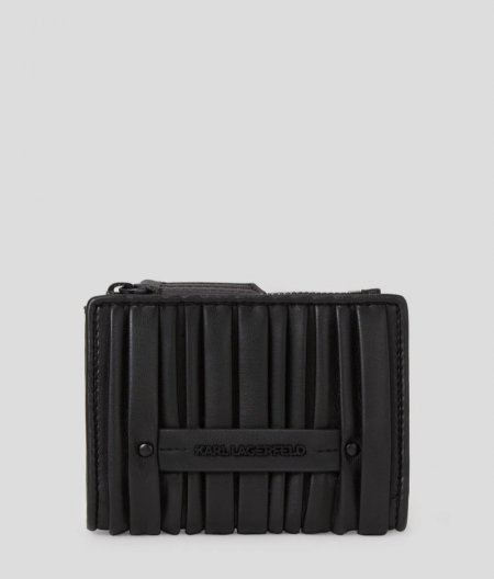 WOMEN'S K/KUSHION BI-FOLD WALLET - Black