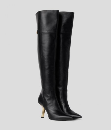 WOMEN'S KARL STUDIO PYRAMID BOOTS - Black