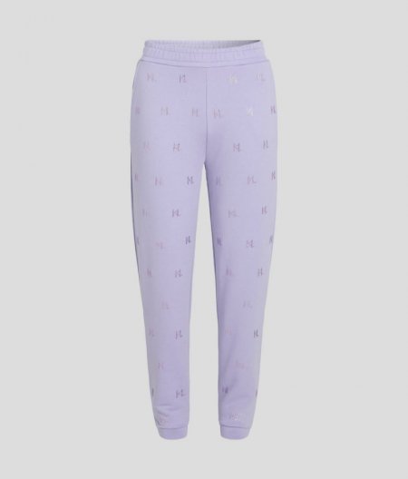 WOMEN'S KL MONOGRAM RHINESTONE SWEATPANTS - Sweet Lavender