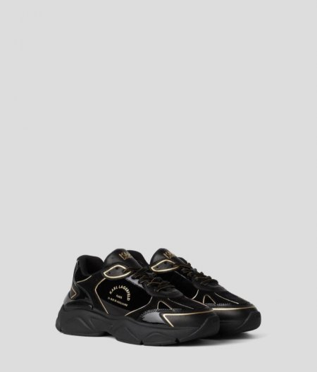 WOMEN'S RUE ST-GUILLAUME KOMET SNEAKERS - Black/Gold