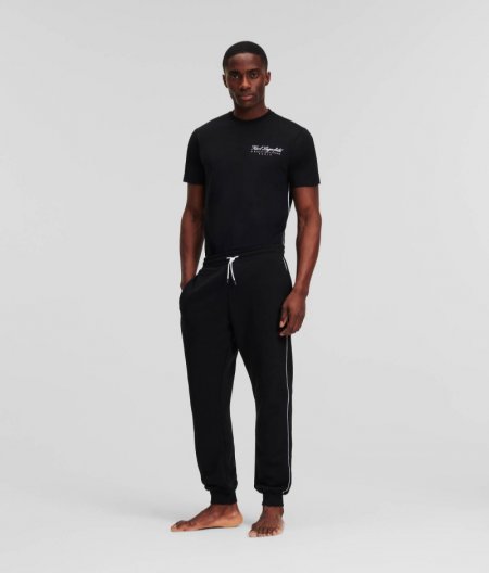 MEN'S HOTEL KARL LOUNGEWEAR SWEATPANTS - Black