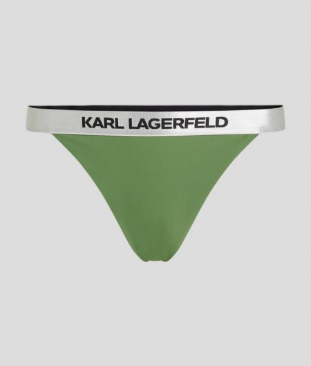 WOMEN'S KARL LOGO BIKINI BOTTOMS - Dazzling Blue