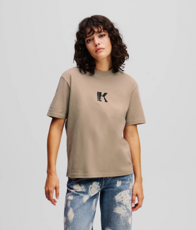 WOMEN'S K LOGO T-SHIRT - White