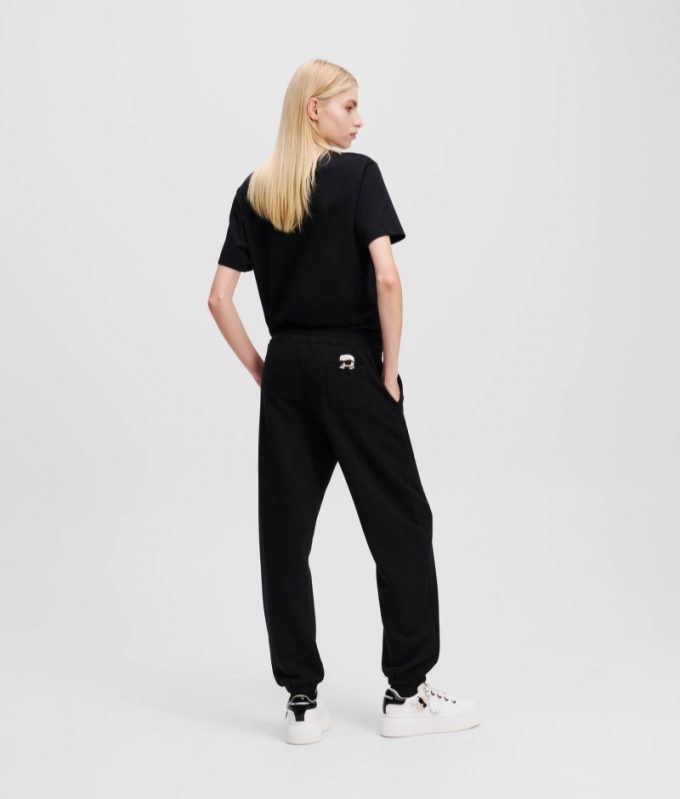 WOMEN'S IKON PEAK-A-BOO SWEATPANTS - Black