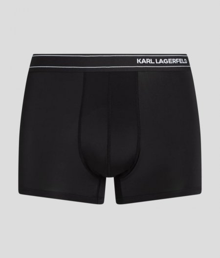 MEN'S KARL LOGO LIGHTWEIGHT TRUNKS – 3-PACK - Black