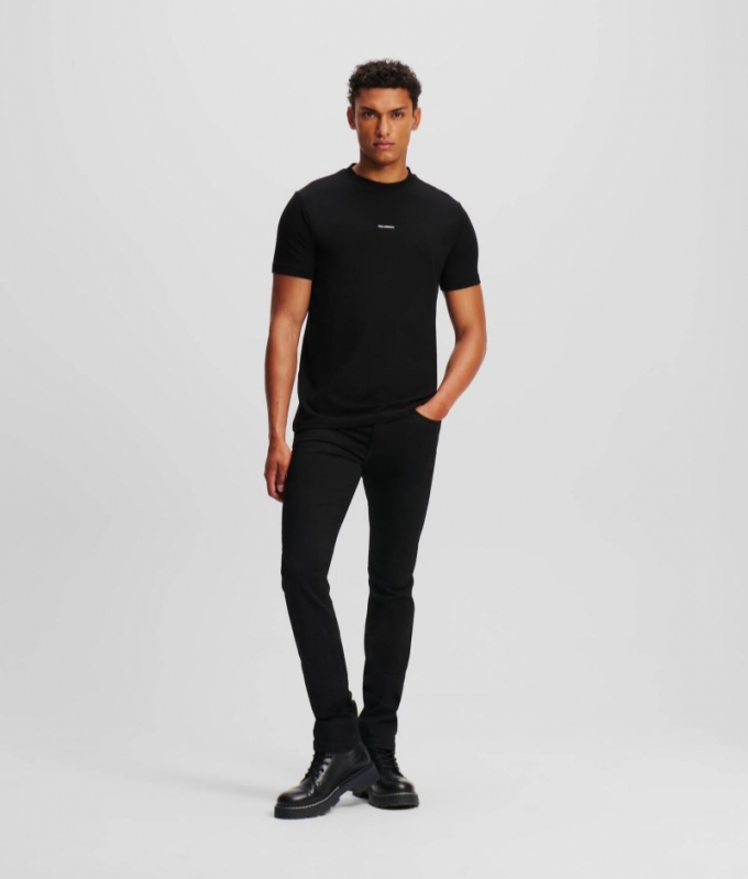 MEN'S FIVE-POCKET JEANS - BLACK/BLACK