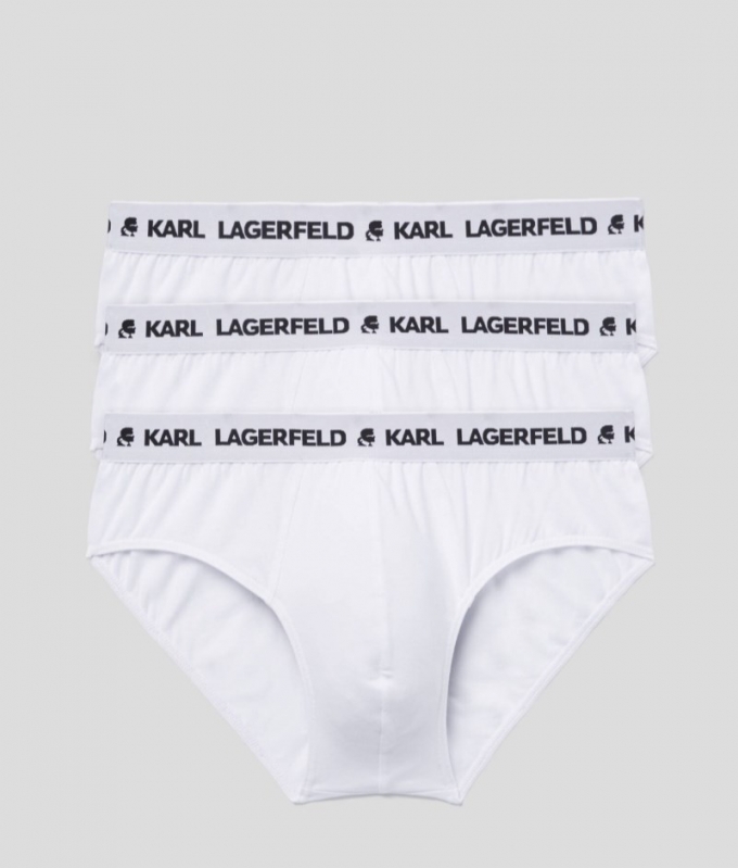 MEN'S LOGO BRIEFS 3-PACK - White