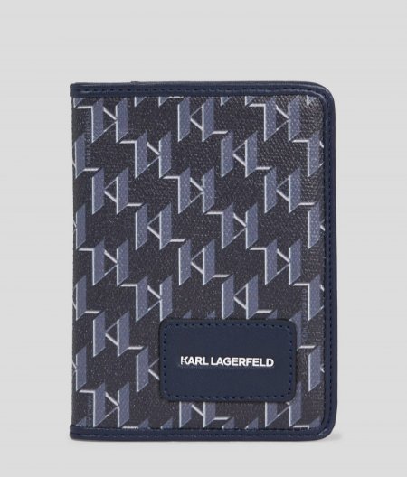 WOMEN'S K/VOYAGE PASSPORT HOLDER - Navy Blue Monogram