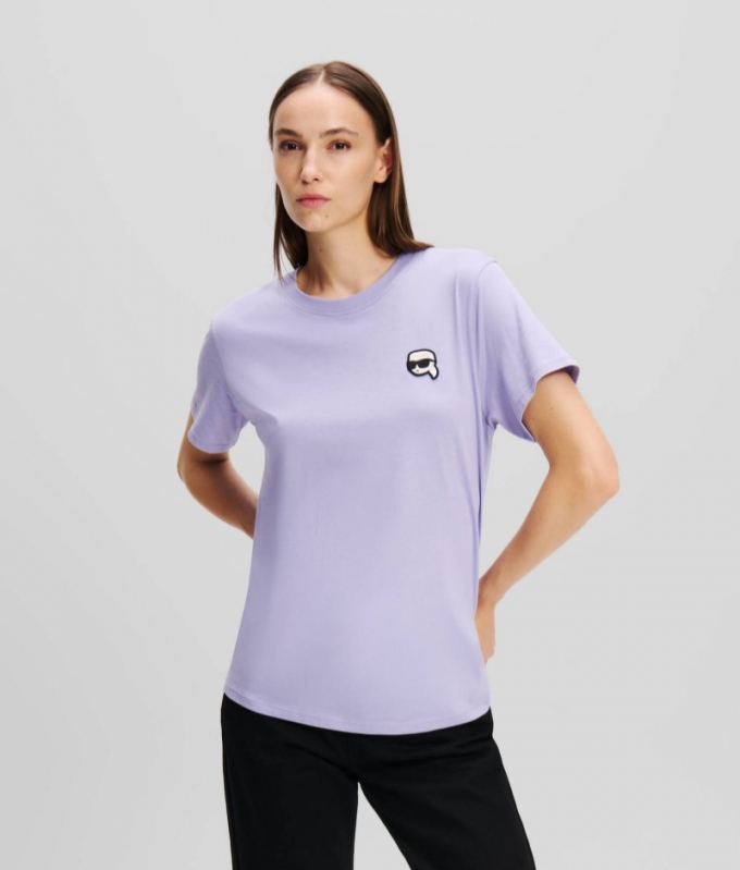 WOMEN'S IKON PATCH T-SHIRT - Rose Smoke