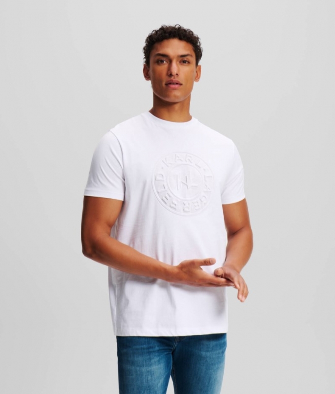 MEN'S TONAL CIRCLE LOGO T-SHIRT - White