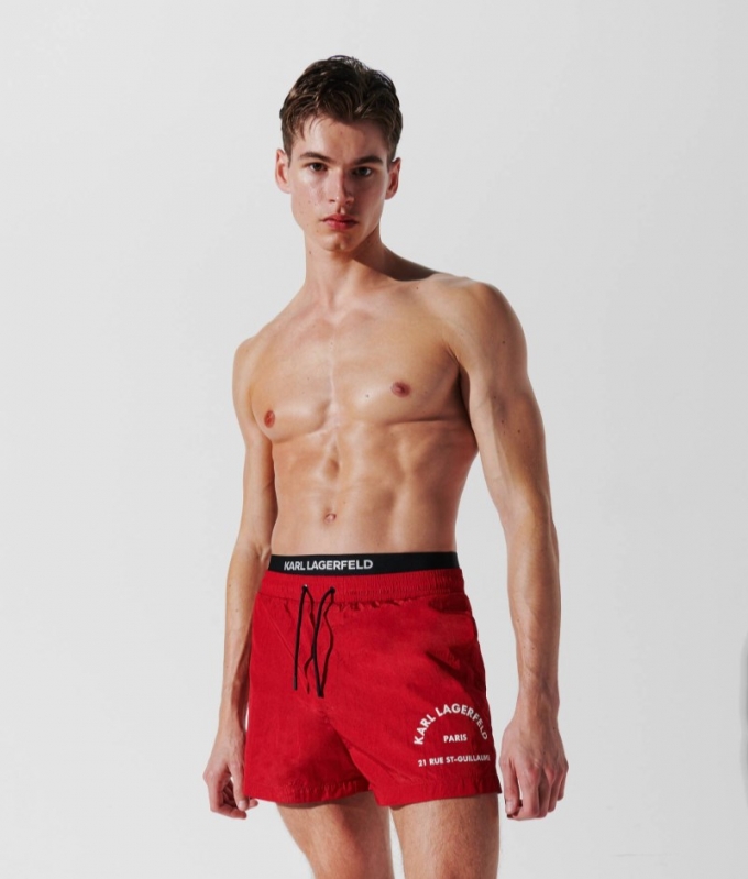 MEN'S RUE ST-GUILLAUME DOUBLE WAISTBAND BOARD SHORTS - Chinchilla