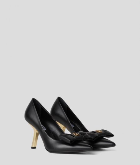 WOMEN'S KARL STUDIO PYRAMID HEELS - Black