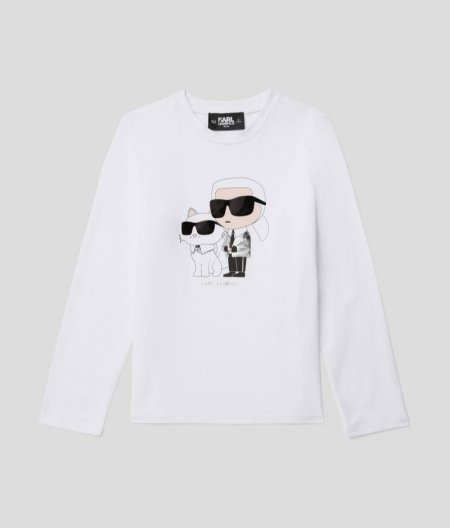 GIRLS IKON LONG-SLEEVED T-SHIRT - White