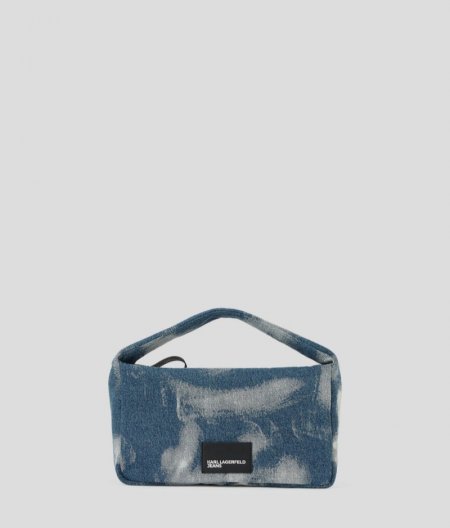 WOMEN'S BLEACHED DENIM HOBO BAG - Bleached Denim