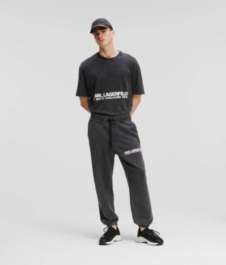 MEN'S RUE ST-GUILLAUME WASHED SWEATPANTS - Black Iris