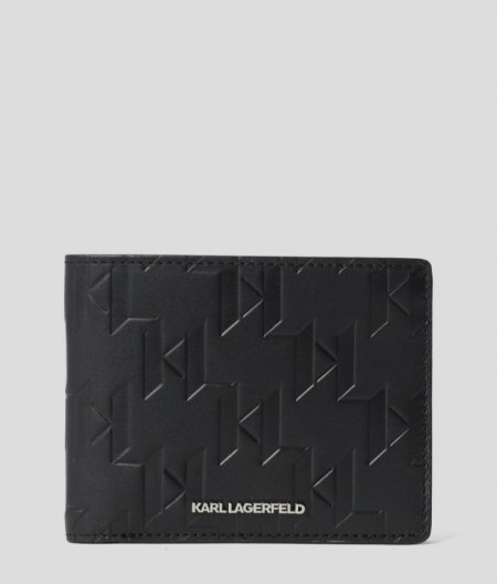 MEN'S K/LOOM LEATHER BI-FOLD WALLET - Black