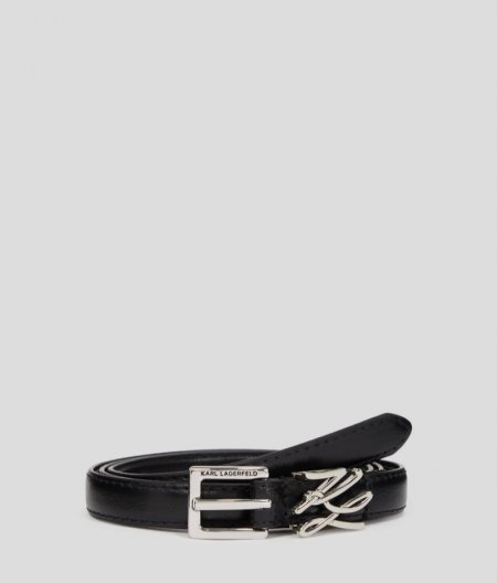 WOMEN'S K/AUTOGRAPH SLIDER BELT - Black