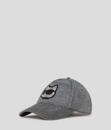 WOMEN'S IKON GLITTER CHOUPETTE CAP - Silver Glitter