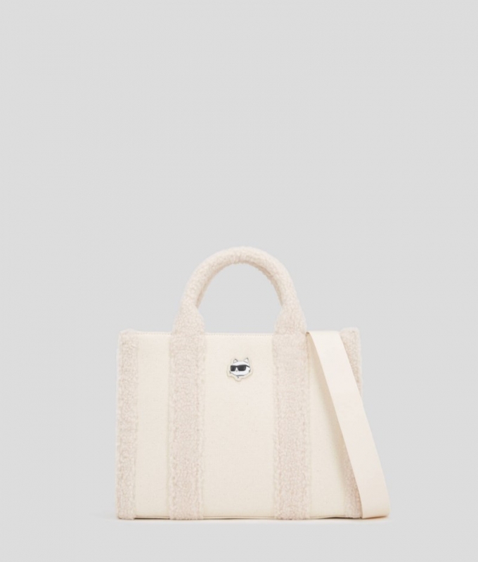 WOMEN'S IKON CHOUPETTE SHEARLING SHOPPER - Off White