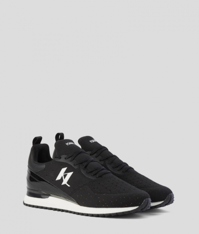 MEN'S KL Monogram VELOCITOR II Sneakers - Black/White