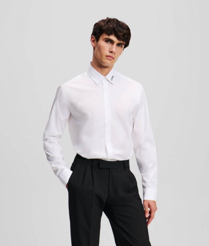 MEN'S BUTTON-DOWN SHIRT - White