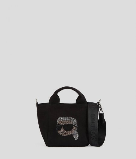 WOMEN'S IKON RHINESTONE KARL SHOPPER - Black