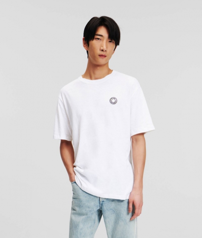 MEN'S SMALL CIRCLE LOGO T-SHIRT - White