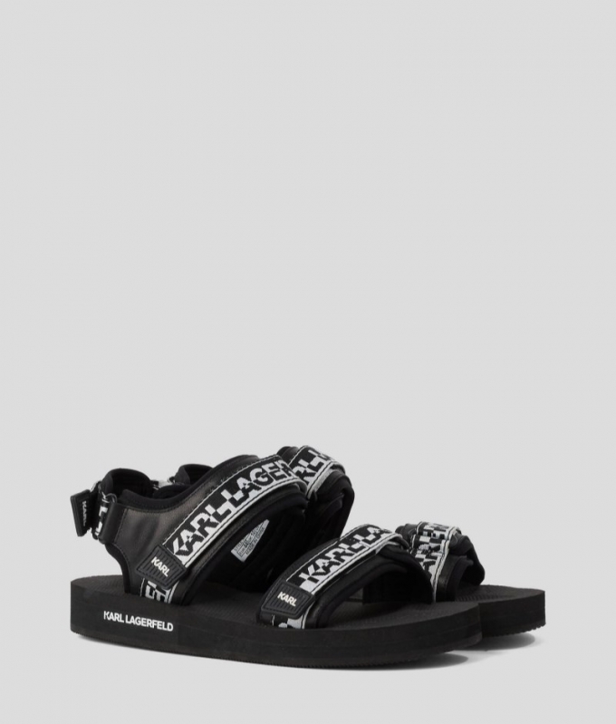 MEN'S ATLANTIK SPECULUM SANDALS - Black/White